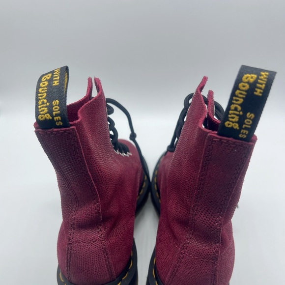 Dr. Martens 1460 Pascal Leather Boot Cherry Glitter Ray US Size 5 - Picture 9 of 16